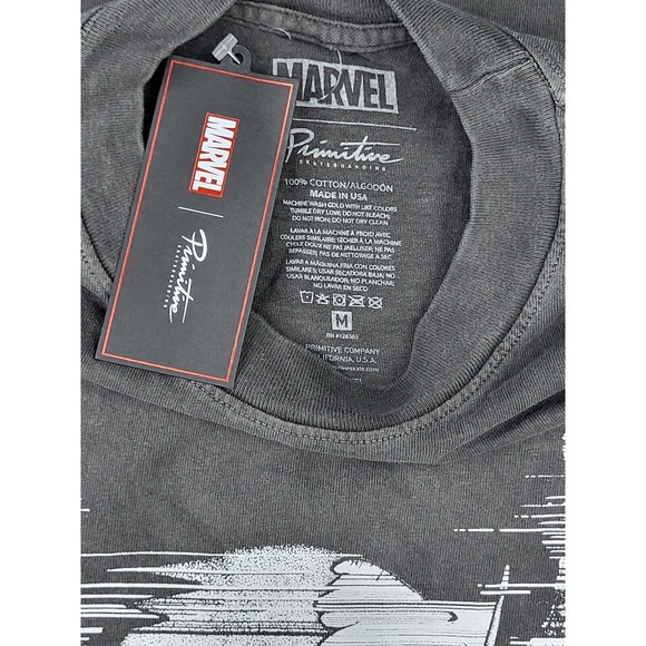 Primitive Skateboard By Wolverine  Marvel  T Shirt , Gray , Medium , Graphic Tee - Picture 4 of 4